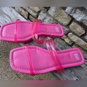 BP Viola Flat Slide Sandals NWT